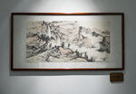 山水镜框画大图