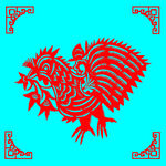 鸡剪纸