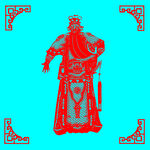 武将剪纸