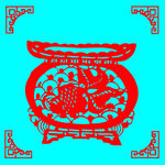 鱼缸剪纸
