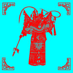 女将剪纸