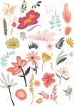 甜蜜花边糖果AI矢量花纹