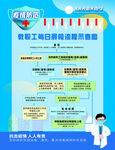 防范疫情 小学教职工晨检流程图