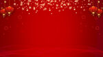 红色新年元旦会议展板背景