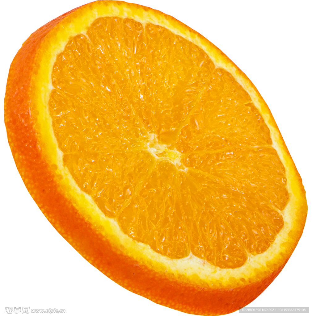 新鲜水果橙子切片橙子