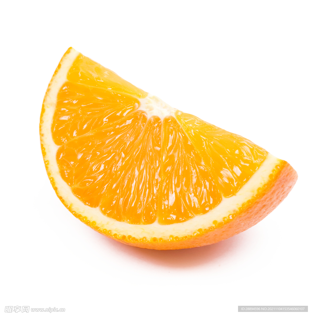 一瓣新鲜橙子
