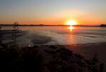 奥克兰海滨夕阳风景