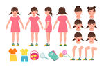小女孩画画教程