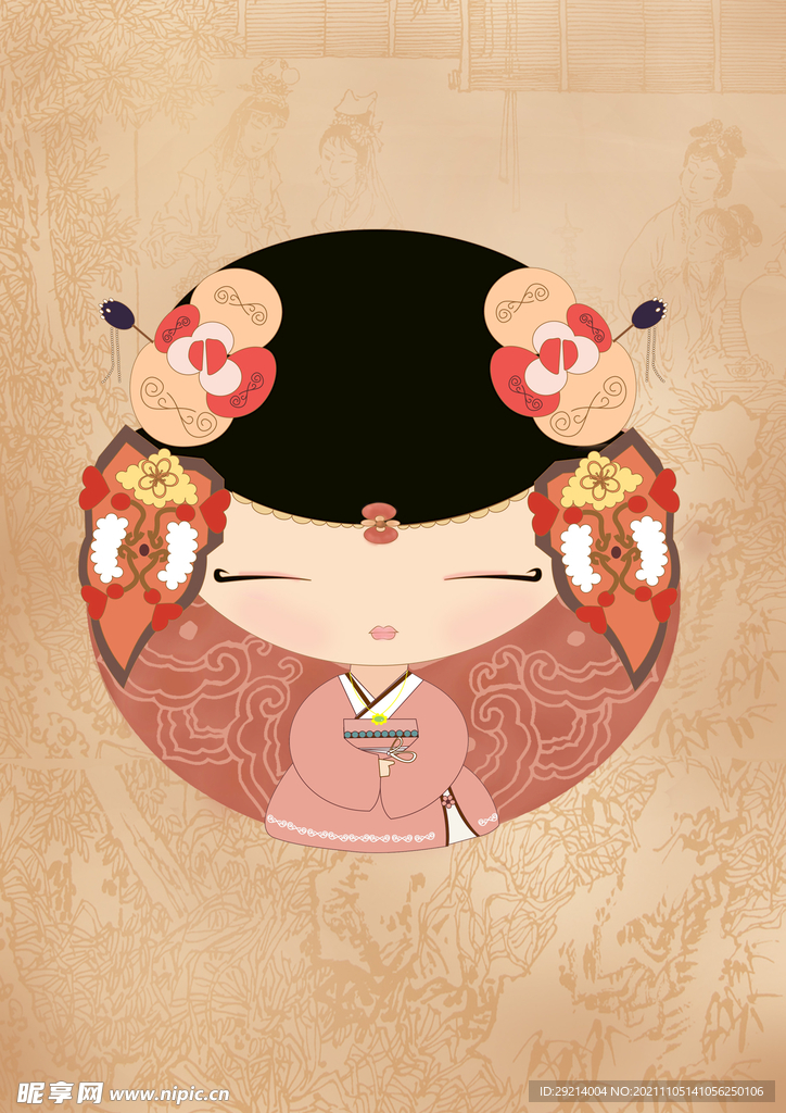 插画古风人物