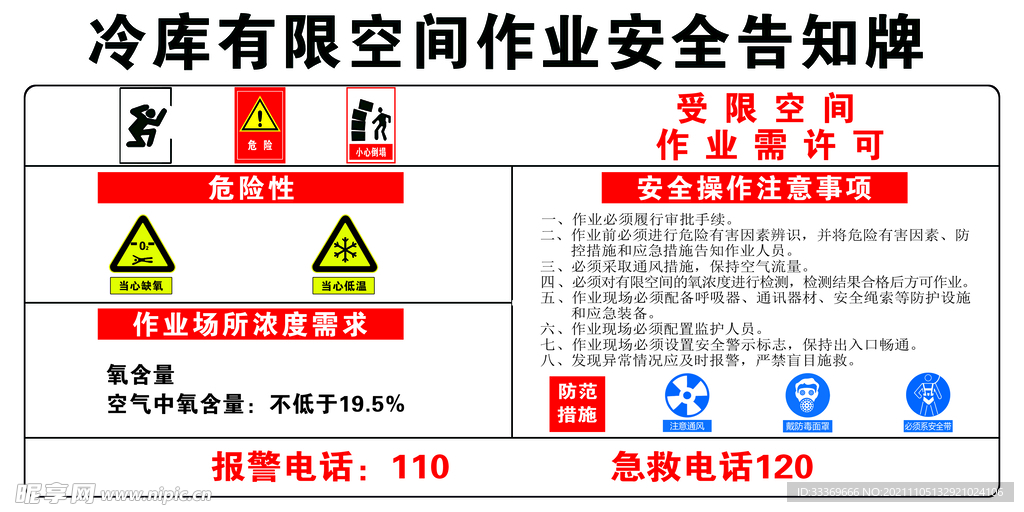 冷库有限空间