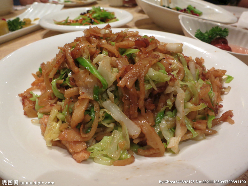 肉丝炒饼