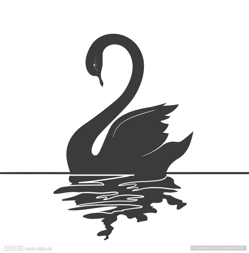 卡通黑天鹅