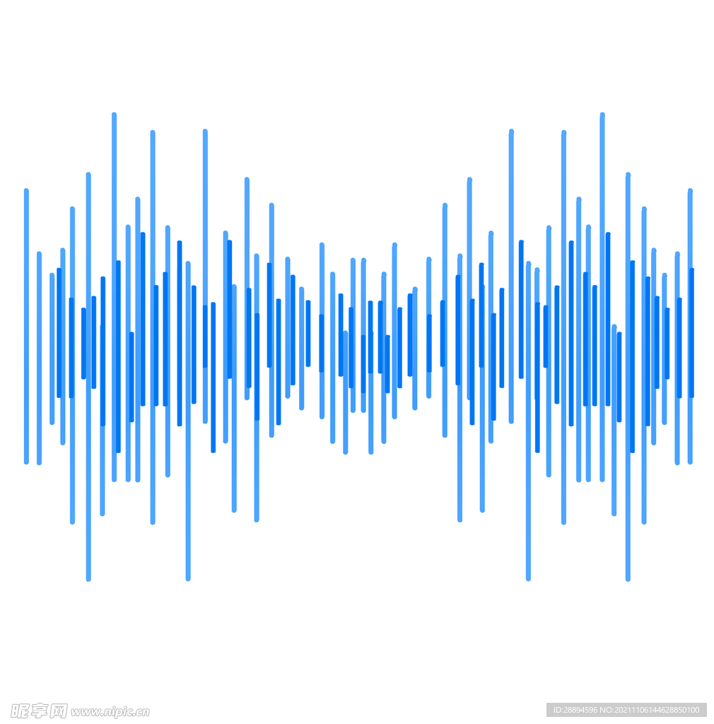 蓝色声波竖线