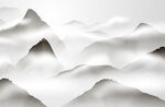水墨山