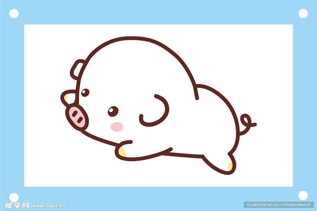 可爱小猪卡通图片素材