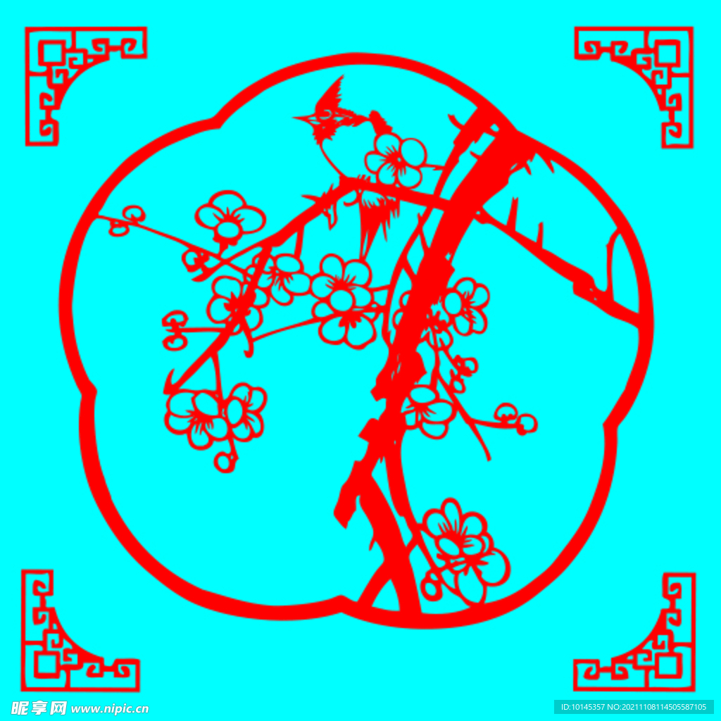花鸟剪纸