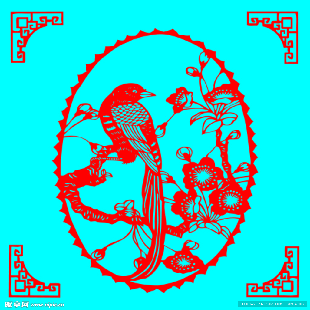 花鸟剪纸