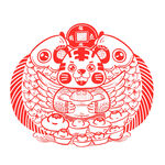 2022春节虎年剪纸中国风喜庆