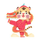 2022虎年春节新年喜庆卡通图