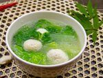 白菜圆子汤