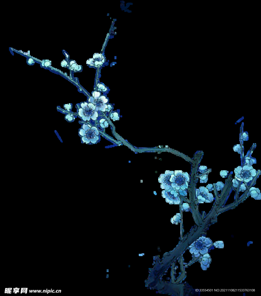 插画花