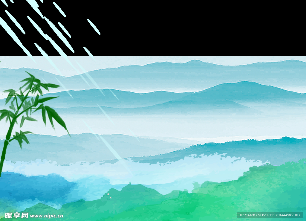 绿色背景