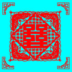 蝴蝶双喜剪纸