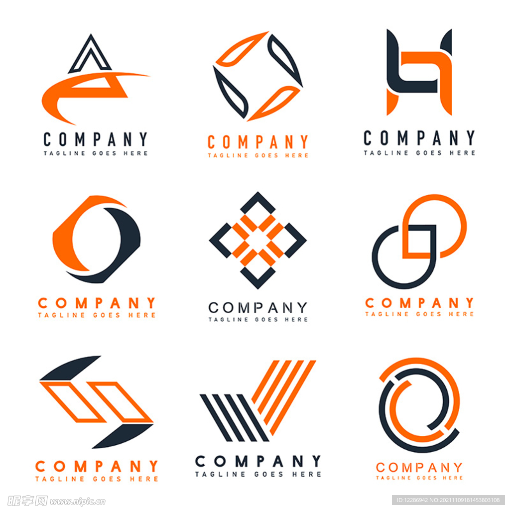 几何图形公司logo