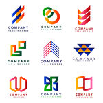 炫彩几何图形logo