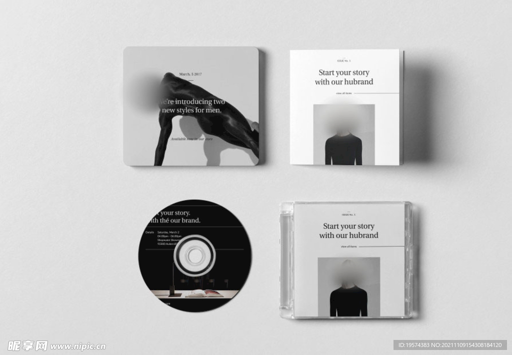 CD碟片样机专辑 封面包装 