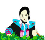 瑶族采茶女