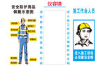 安全防护佩戴示意图