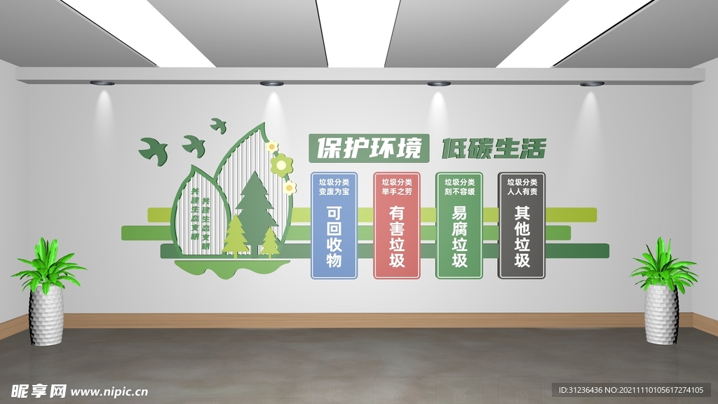 垃圾分类环保文化墙