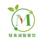 小清新轻食减脂健康餐饮行业lo