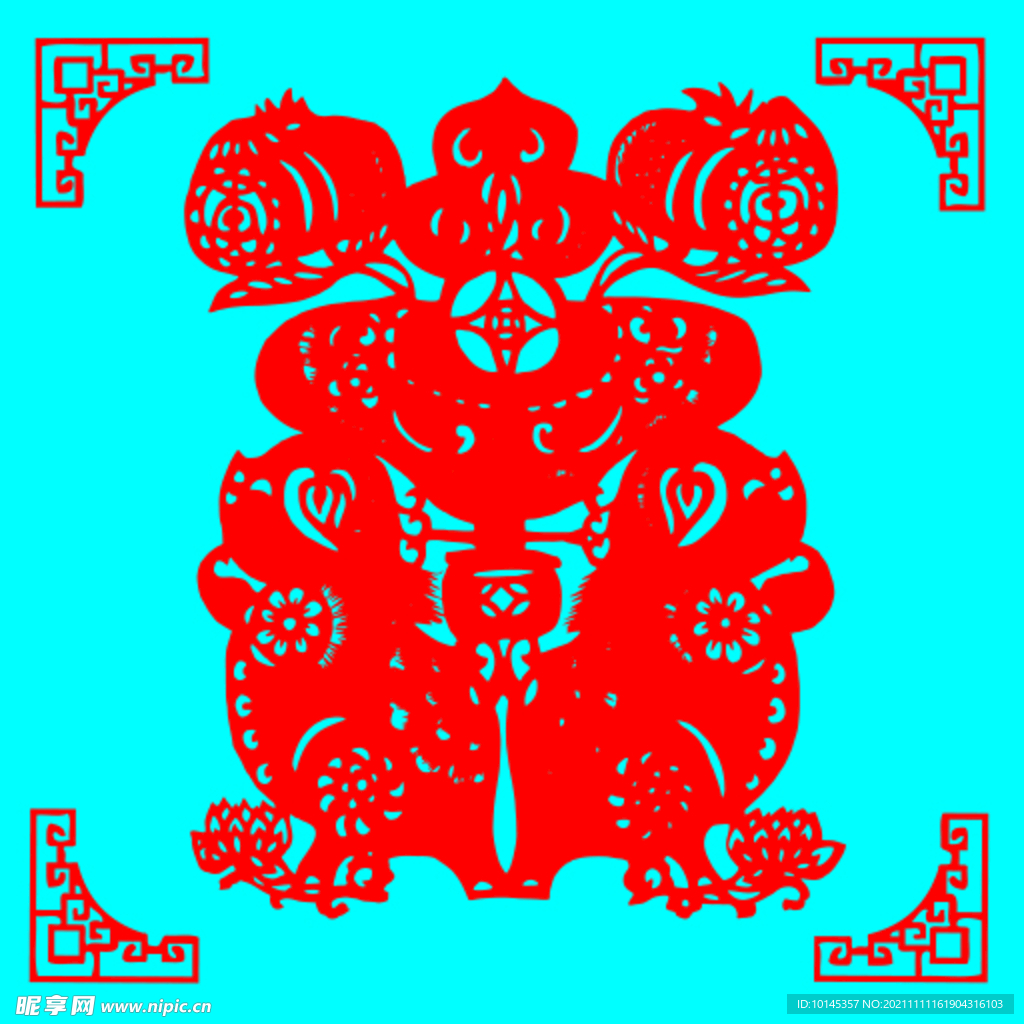 狗剪纸
