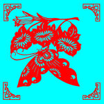 蝶恋花剪纸