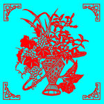 花篮剪纸