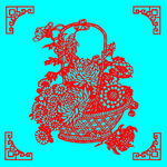 花篮剪纸