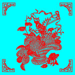 花篮剪纸