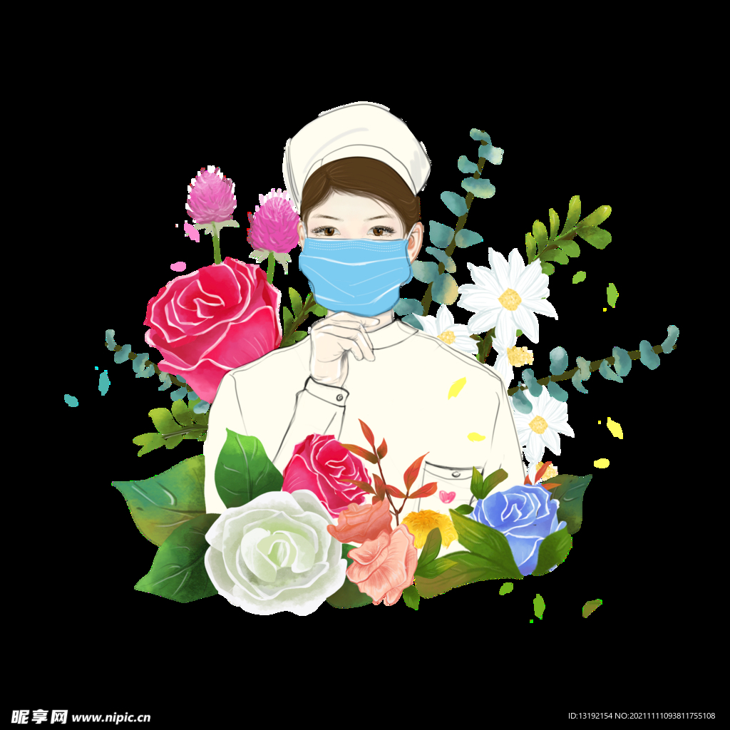 护士 分层图片 海报素材