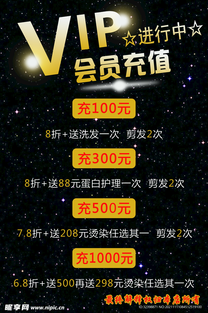 VIP会员充值进行中