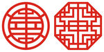 矢量圆形花纹