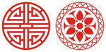 矢量圆形花纹