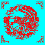 凤穿牡丹剪纸