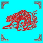 豹子剪纸