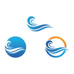 海水波浪图标  