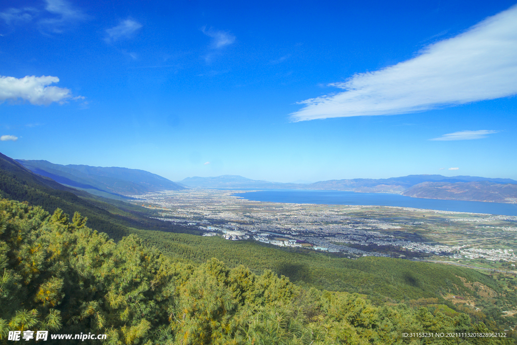 云南大理苍山洱海风景