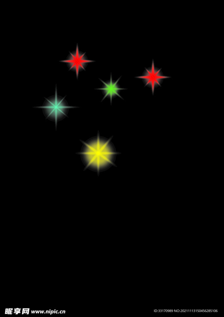 色彩星光效果
