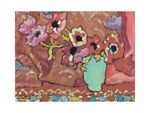 抽象花卉欧美挂画油画