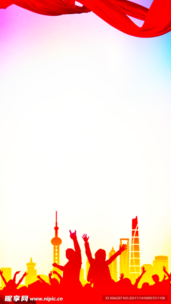 红色背景